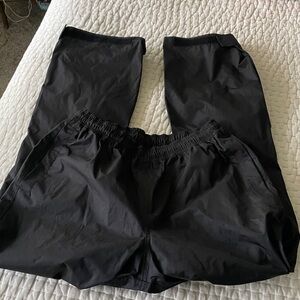 Viking Torrent Black Waterproof Rain Pants Mens Large Drawstring Adjustable Cuff